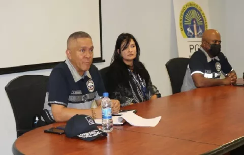 Autoridades judiciales y el nuevo jefe de la zona policial de Colón se reúnen para reforzar planes de trabajo y seguridad