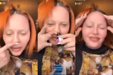 Madonna causa revuelo por supuestamente consumir drogas en una transmisión