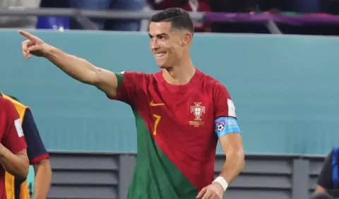 Cristiano vive en el Mundial un  momento bonito con su quinta cita
