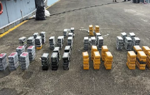 Detienen a dos personas por llevar en una lancha rápida 219 paquetes de droga