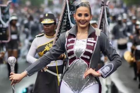 Erika Moreno, tambor mayor de 'Apocalipsis', sinónimo de elegancia y garbo 