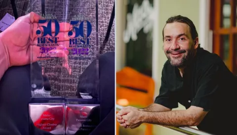 Mario Castrellón tras los galardones de su restaurante Maito: 'Este premio, es de Panamá'