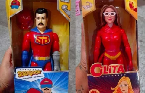 Regalan a niños juguetes inspirados en Nicolás Maduro 