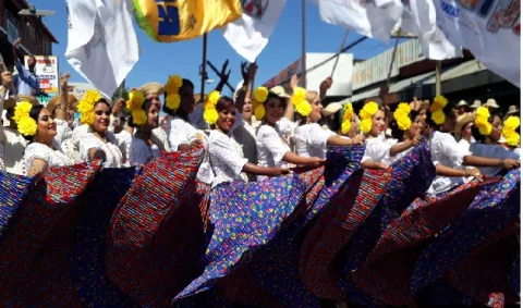 Ultiman los detalles para el desfile de las mil polleras
