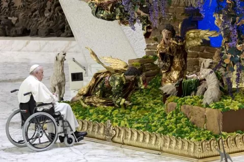 Papa Francisco: 'El belén recuerda una Navidad distinta a la consumista y comercial'