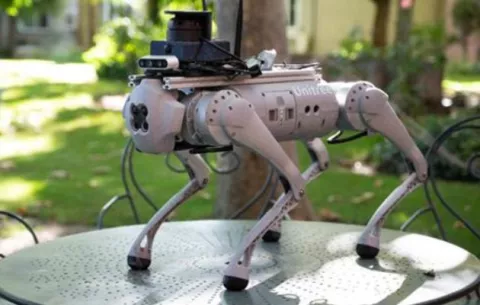 Así es Tefi, el perro-robot capaz de guiar a personas con discapacidad