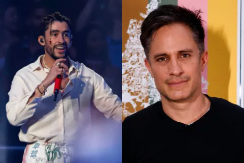 Bad Bunny y Gael García se besan en escena de 'Cassandro'