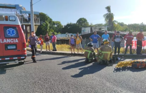Motociclista, primera víctima por accidente en Los Santos