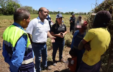 Recorren fincas agrícolas para prevenir el trabajo infantil