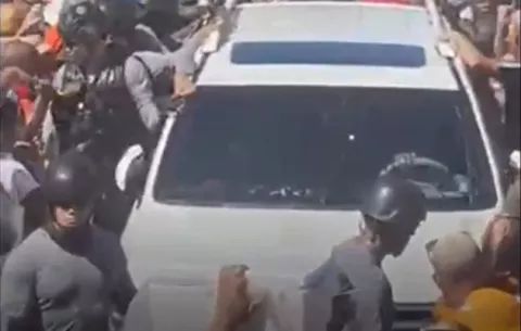 Sandra Sandoval atravesó en auto la zona de culecos tableños