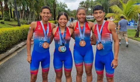 Triatlón se cuelga el bronce en Guatemala