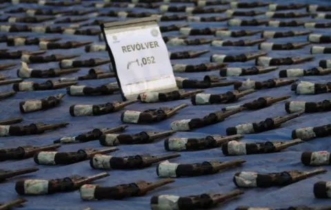 Destruyen 1,152 armas de fuego decomisadas a nivel nacional
