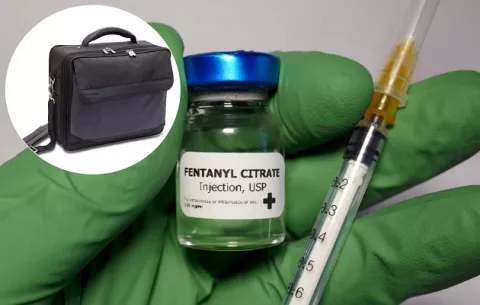 ¿Qué papel juega el maletín en el caso del fentanilo?