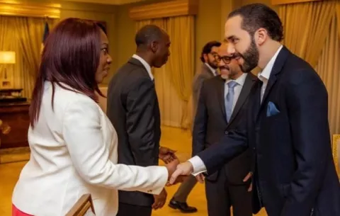 Diputada Kayra Harding se reunió con Nayib Bukele