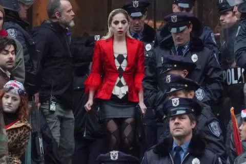 Lady Gaga se tomó Nueva York como Harley Quinn