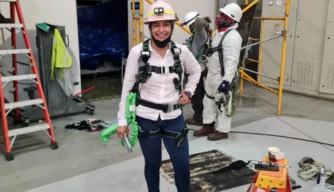 Paola Caballero: El reto de trabajar en una hidroeléctrica