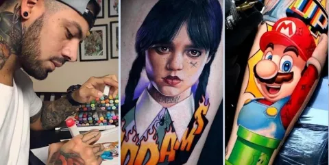 Tatuajes alusivos a icónicas series animadas