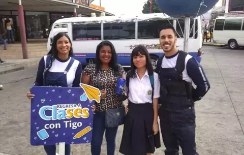 Tigo da la bienvenida a nuevo año lectivo