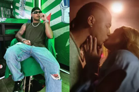 'El Boza' estrenó 'Volar' con besos incluidos ¿Cómo así?