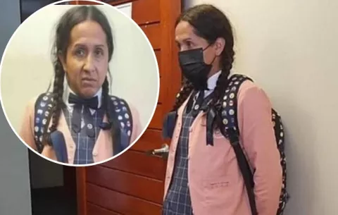 Hombre que entró a escuela vestido de mujer tiene historial