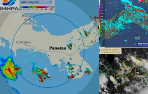 Panamá bajo aviso por lluvias y tormentas hasta el 2 de mayo