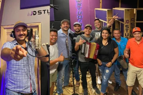 Lucho Pérez grabó la primera pieza con su conjunto