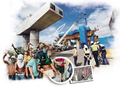 Pandilleros se toman obras de construcción