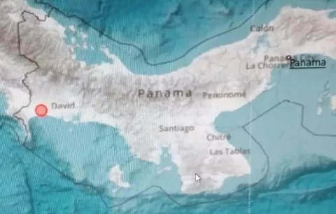 Sismo de 4.1 se registra en la provincia de Chiriquí 
