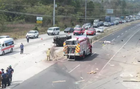 Aparatoso accidente dejó una víctima fatal en Santa Clara