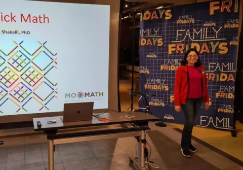 Panameña expone en el Museo Nacional de Matemáticas 