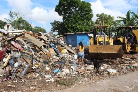 Intervienen segundo vertedero clandestino en La Chorrera
