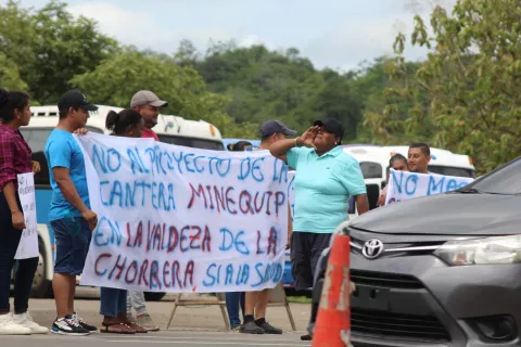 En La Chorrera rechazan apertura de nueva cantera