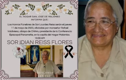 Honras fúnebres de Sor Lourdes Reiss serán este jueves 