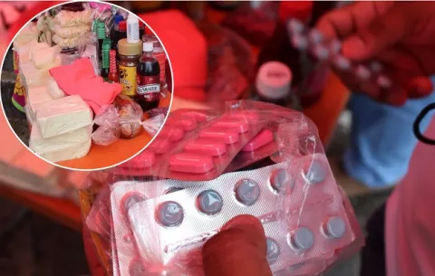 Decomisan medicamentos y quesos a vendedores ambulantes