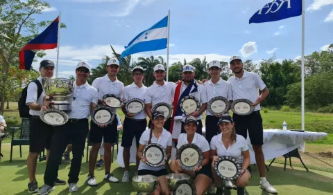 Golfistas panameños mandan en torneo de Centroamérica