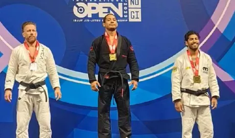 David Beluche conquista oro en  el Open  Jiu-Jitsu en EE.UU.