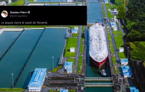 Panamá desmiente tuit de Gustavo Petro sobre cierre de Canal
