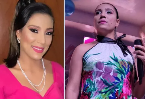 Hermana de Eira González se luce junto a 'Los Plumas Negras'