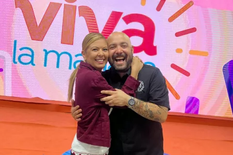 Delyanne Arjona y su esposo estuvieron en 'Viva La Mañana'
