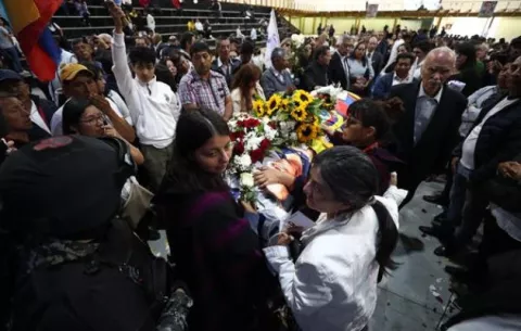 Ecuador le dio el último adiós a Fernando Villavicencio 