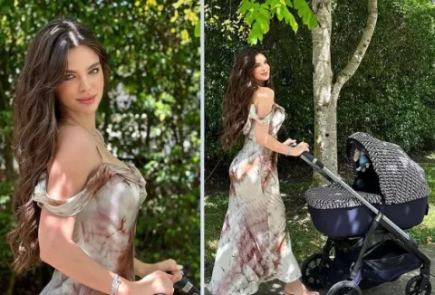 Nadia Ferreira pasea a su bebé en un lujoso coche