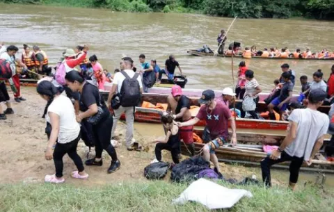 Crecida de ríos en Darién ha mermado el ingreso de migrantes