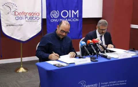 Defensoría y OIM fortalecerán acciones en DDHH de migrantes
