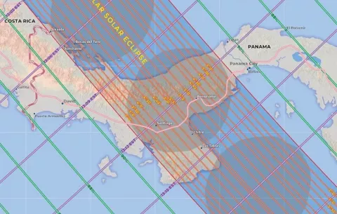 ¿En qué lugares de Panamá se verá el eclipse solar anular?