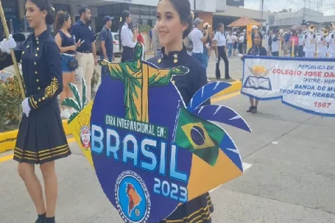 Banda del colegio José Daniel Crespo destaca en Brasil