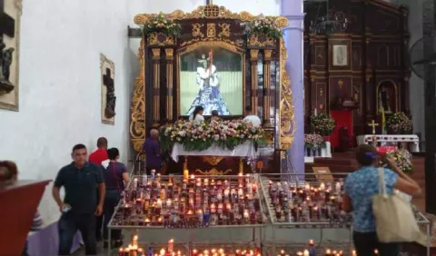 Todo listo para la fiesta del Cristo de Portobelo