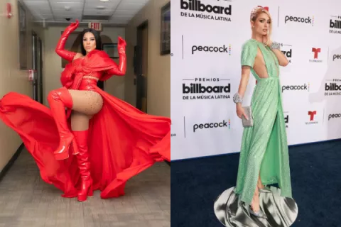 Demphra conoció a Paris Hilton en los Latin Billboard