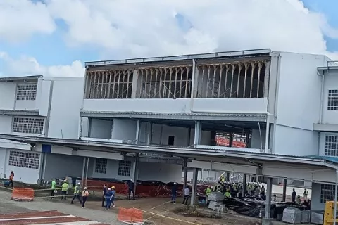 Avanzan trabajos en escuela Miguel Alba del distrito de Soná