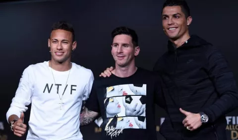 Ronaldo, Messi y Neymar, futbolistas mejores pagados