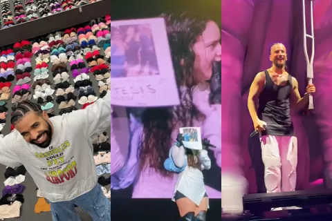 Objetos inusuales que los fanáticos lanzan en los conciertos